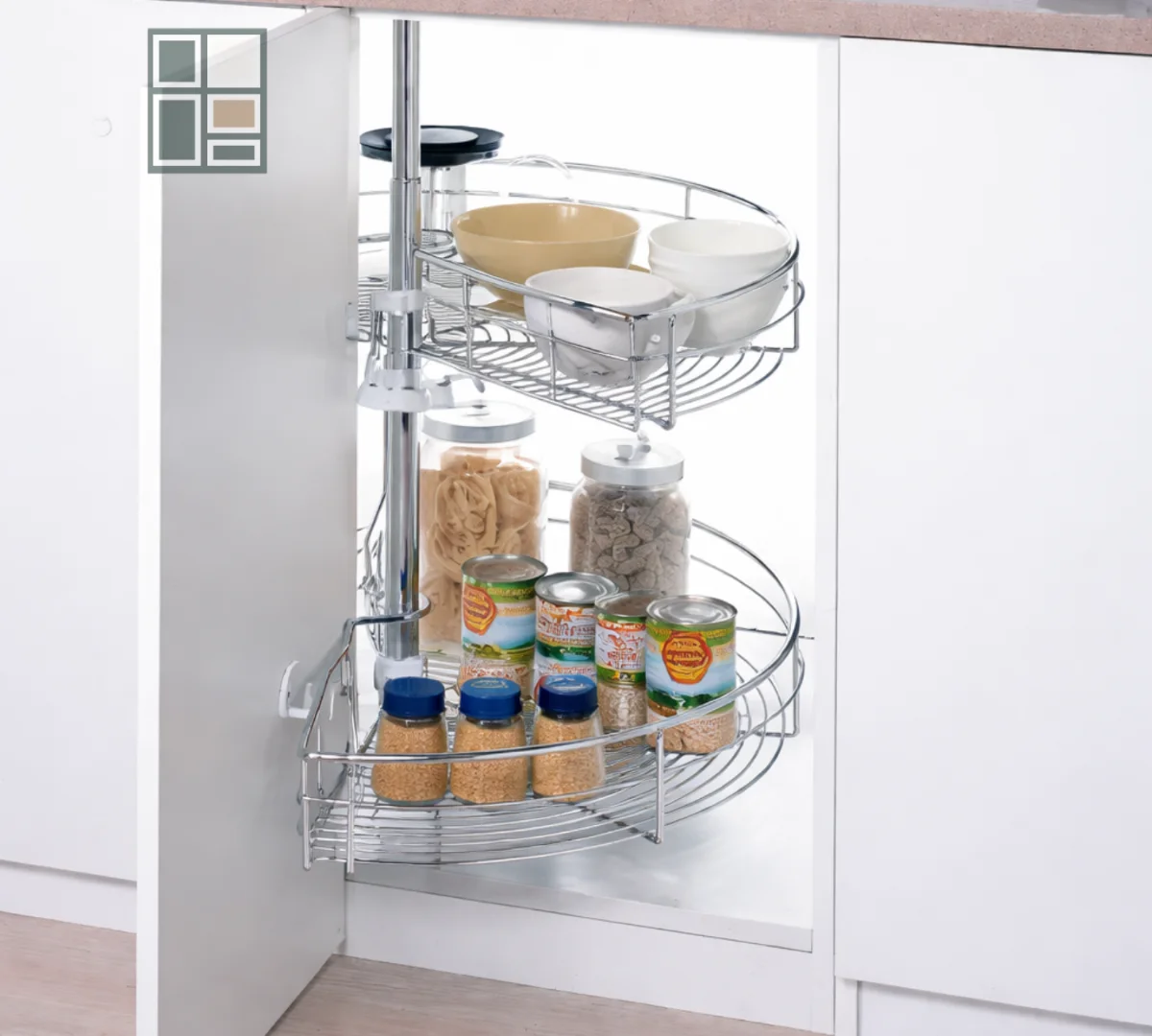 Corner Cabinet - 180 Degree — Wellmax Kitchen Accessories — Ali Plywood Center Mirpur AJK