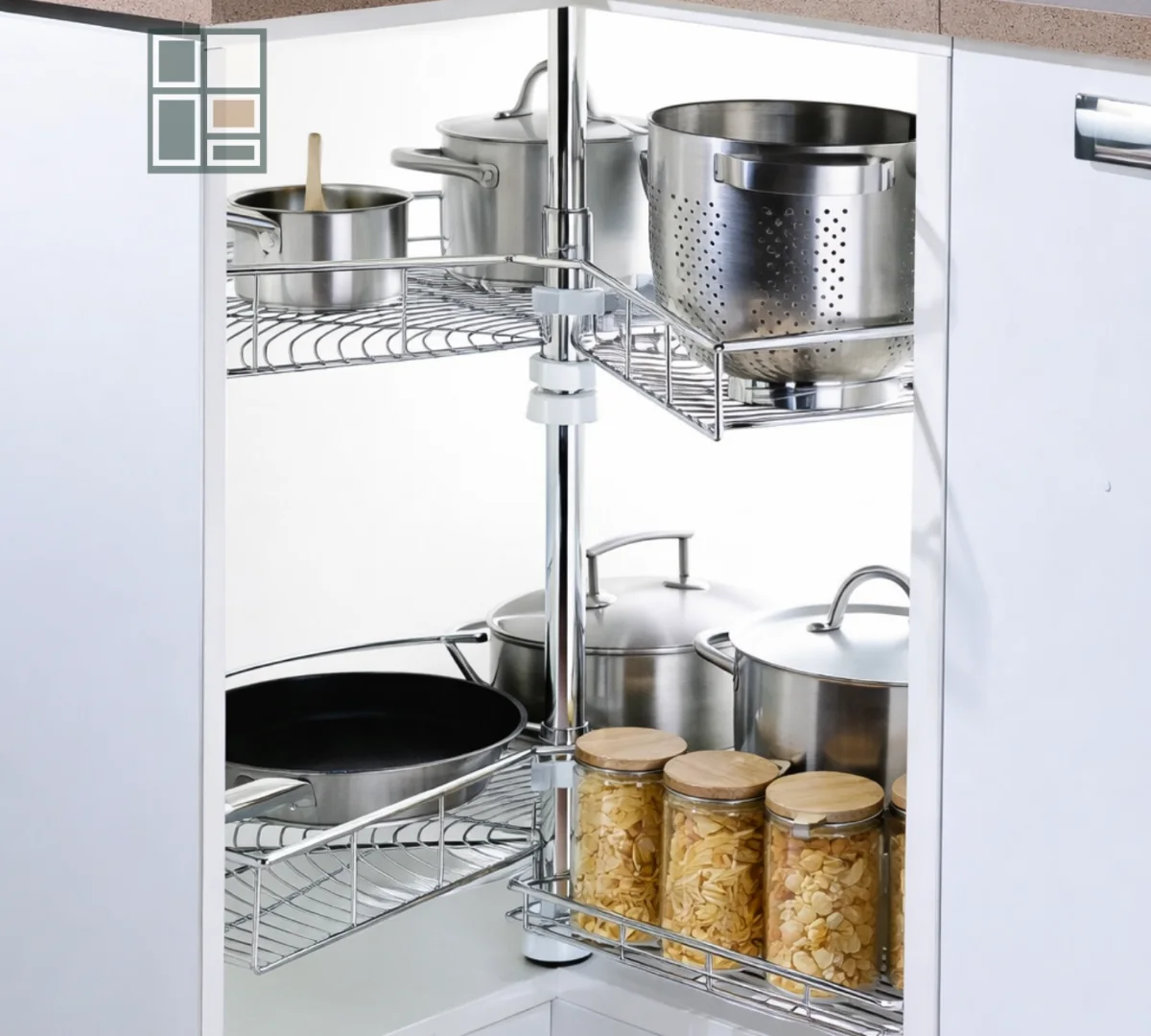 Corner Cabinet - 270 Degree — Wellmax Kitchen Accessories — Ali Plywood Center Mirpur AJK