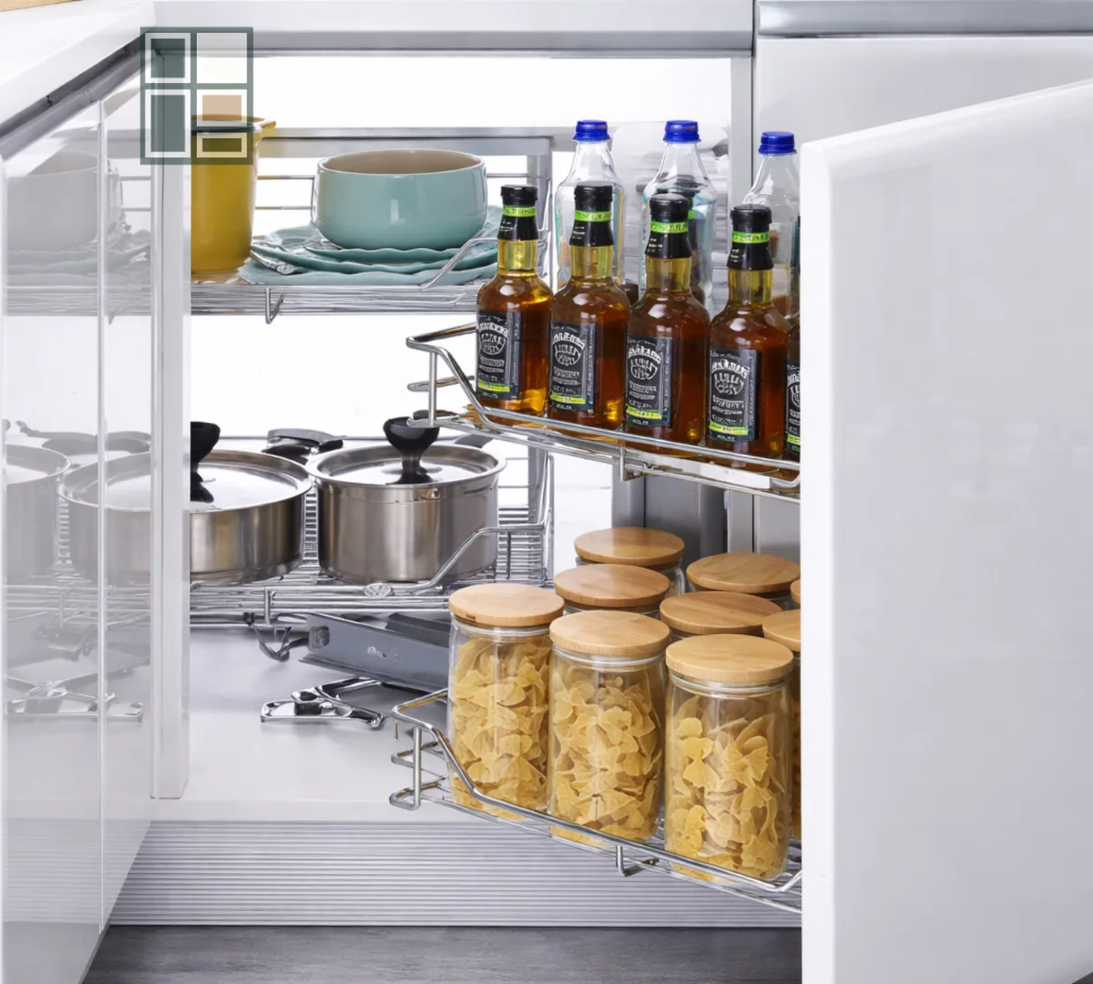 Corner Shelf Cabinet — Wellmax Kitchen Accessories — Ali Plywood Center Mirpur AJK