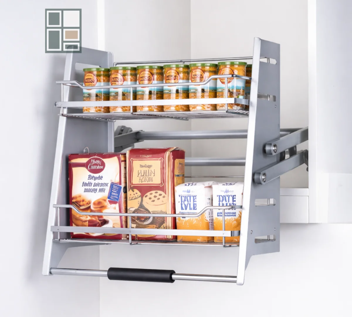Pull Down Shelf System — Wellmax Kitchen Accessories — Ali Plywood Center Mirpur AJK