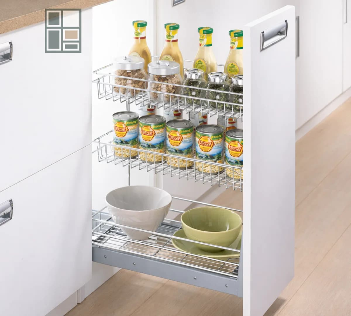 Three Shelf Spice Rack — Wellmax Kitchen Accessories — Ali Plywood Center Mirpur AJK